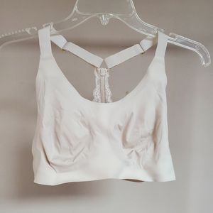 Knix Bra Adjustable Straps Cream/Beige with Laced Back Size Medium| Barely Worn